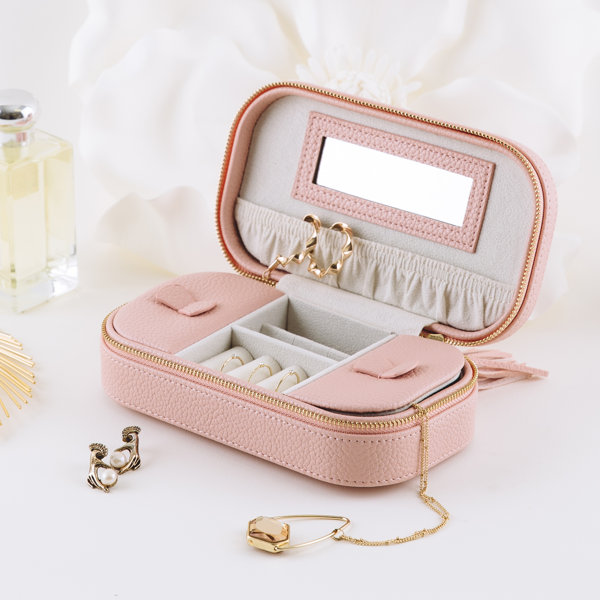 House of Hampton® Zipped Travel Jewelry Box & Reviews Wayfair